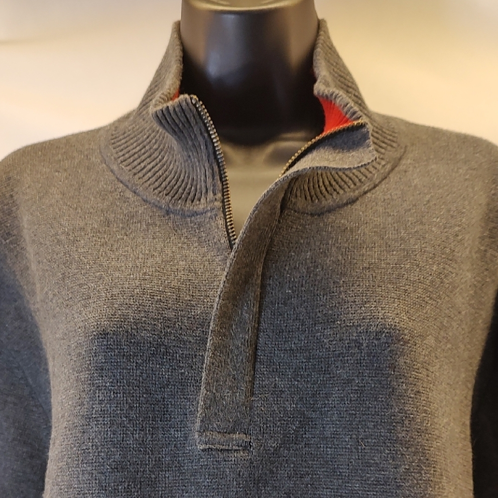 GAP Charcoal Zip-Up Sweater - Picture 2 of 8